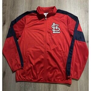 St Louis Cardinals Logo Full Zip Jacket Large G-III Carl Banks MLB NWT